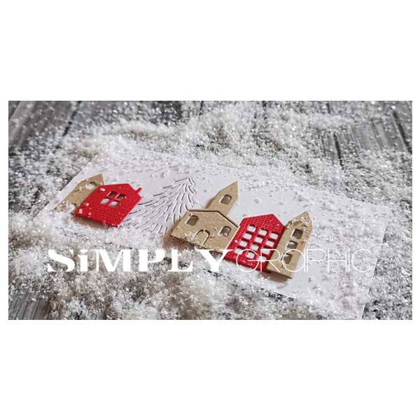 Simply Graphic Christmas Village Die Set