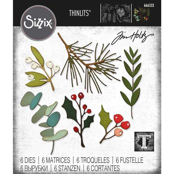 Sizzix Tim Holtz Festive Gatherings Thinlits Dies