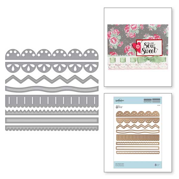 Spellbinders Sew Sweet Trims Die Set