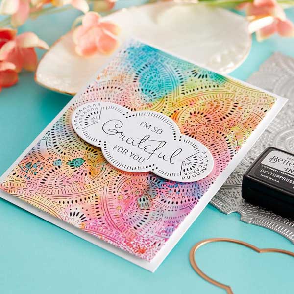 Spellbinders Betterpress Plate – So Grateful for You