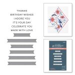 Spellbinders BetterPress Plate and Die – it’s Your Day Sentiments Strips