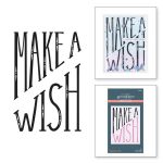 Spellbinders BetterPress Plate – Diagonal Make a Wish