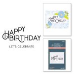 Spellbinders BetterPress Press Plate – Happy Birthday Celebrate