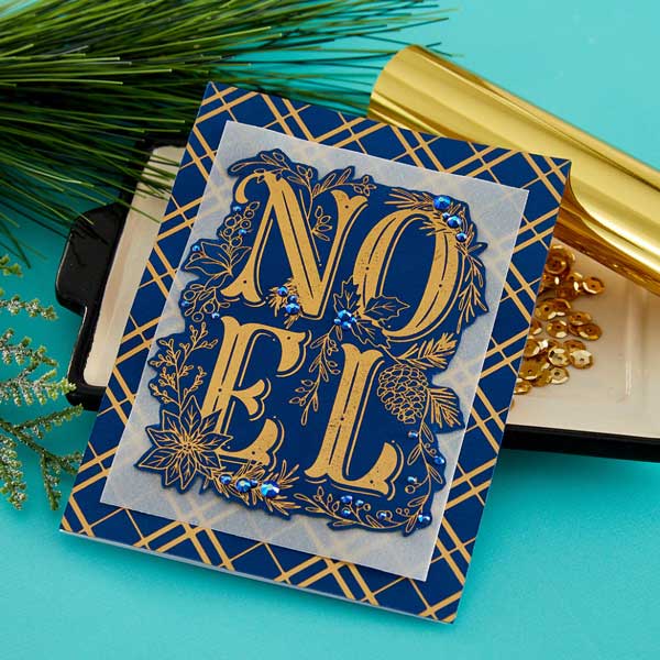 Spellbinders BetterPress Plate - Festive Noel