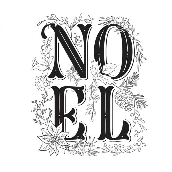 Spellbinders BetterPress Plate - Festive Noel