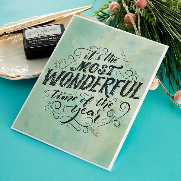 Spellbinders Betterpress Plate - Most Wonderful Time