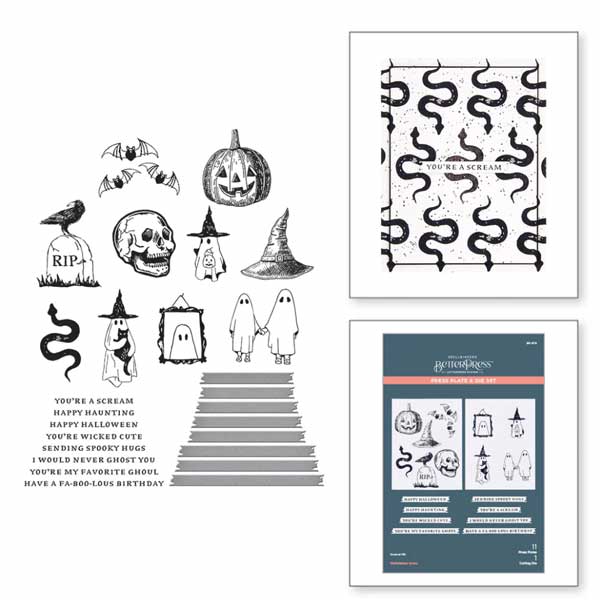 Spellbinders Betterpress Plate – Halloween Icons