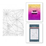 Spellbinder BetterPress Plate – Spider Web Background