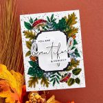 Spellbinders BetterPress Plate – Autumn Thanks Frame