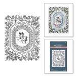 Spellbinders Mirrored Arch Nested Sprigs BetterPress Press Plate