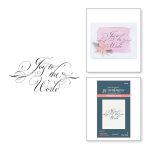 Spellbinders BetterPress Press Plate – Copperplate Joy to The World