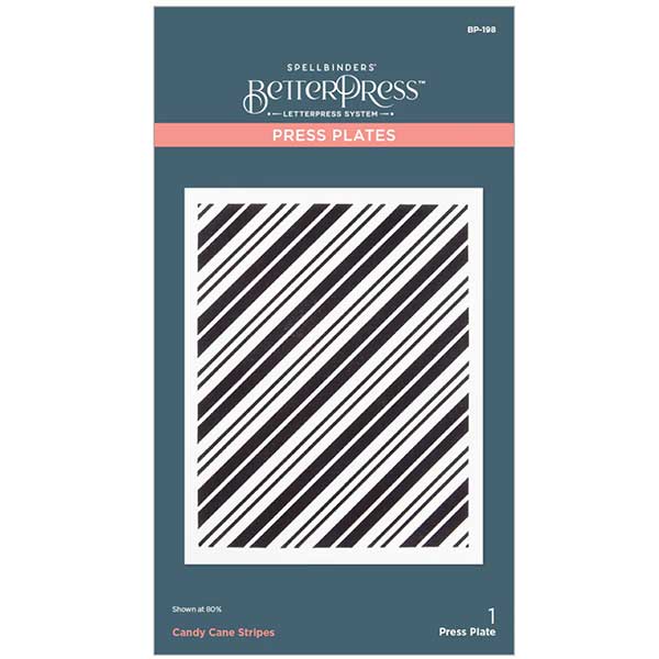 Spellbinders BetterPress Press Plate - Candy Cane Stripes