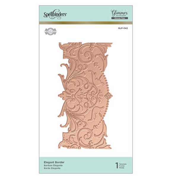 Spellbinders Elegant Border Glimmer Hot Foil Plate