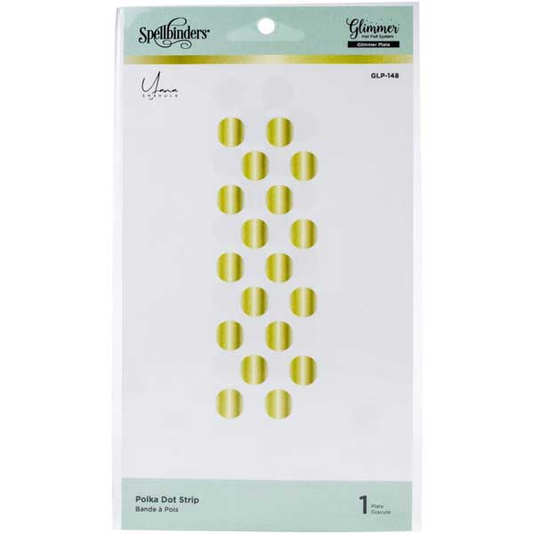 Spellbinders Polka Dot Strip Glimmer Hot Foil Plate