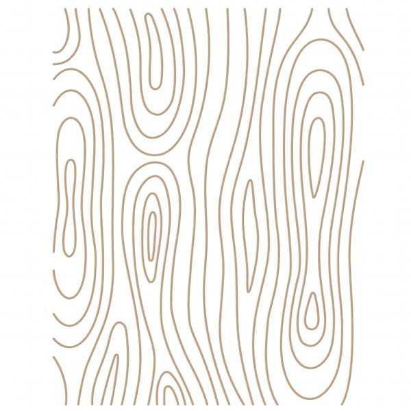 Spellbinders Woodgrain Background Glimmer Hot Foil Plate