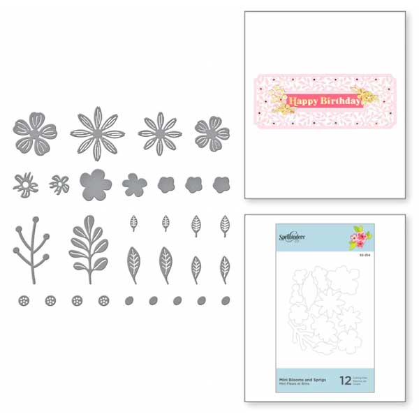 Spellbinders Mini Blooms and Sprigs Die Set