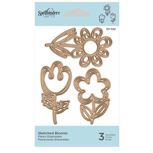 Spellbinders Sketched Blooms Die Set