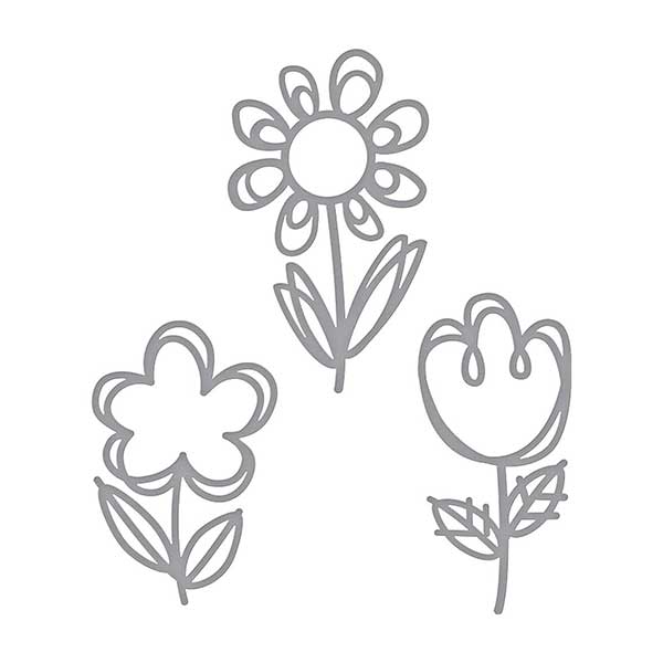 Spellbinders Sketched Blooms Die Set