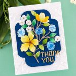 Spellbinders Four Petal Thank You Floral Dies