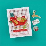 Spellbinders Delivering Joy Sleigh Etched Dies