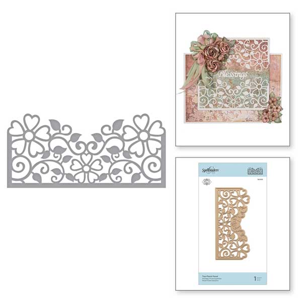 Spellbinders Side Floral Panel Die Set