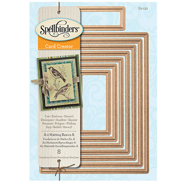 Spellbinders A-2 Matting Basics A Card Creator Die Set