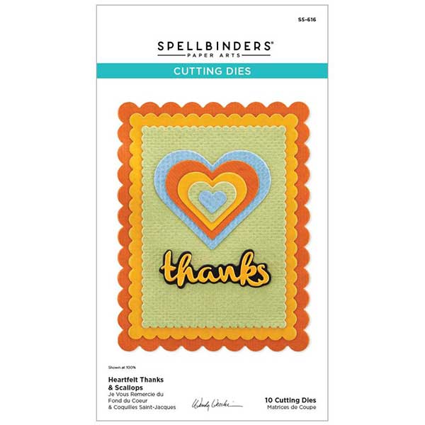 Spellbinders Heartfelt Thanks &amp; Scallops