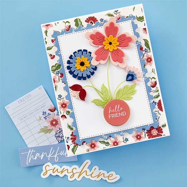 Spellbinders Floral Spray Etched Dies