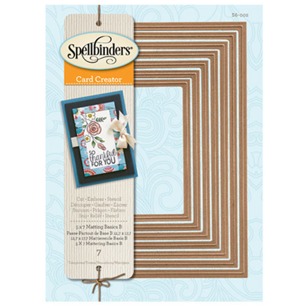 Spellbinders 5x7 Matting Basics B Card Creator Die Set