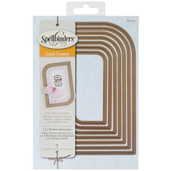 Spellbinders Modern Stationery Card Creator Dies