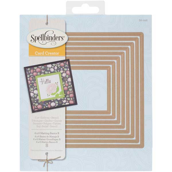 Spellbinders 6 X 6 Matting Basics B Card Creator Dies