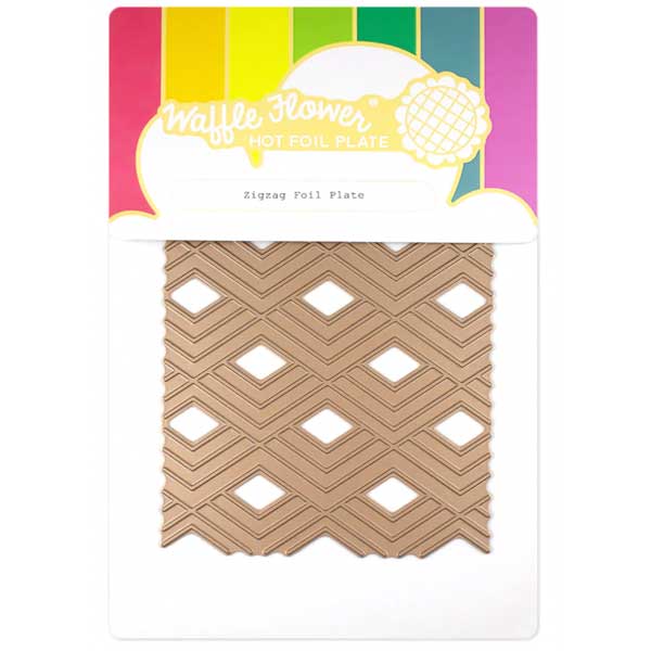 Waffle Flower Zigzag Foil Plate