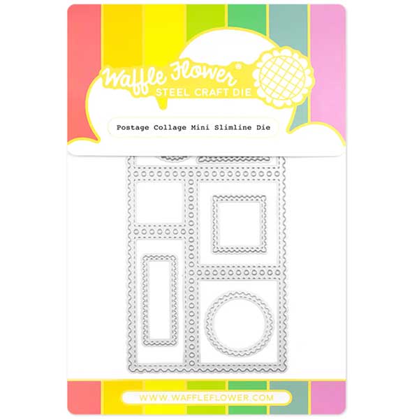 Waffle Flower Postage Collage Mini Slimline Die