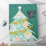 Waffle Flower Elegant Christmas 2 Stamp Set