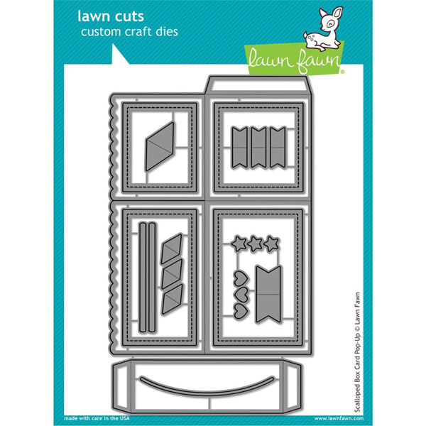 Lawn Fawn Scalloped Box Card Pop-Up Lawn Cuts