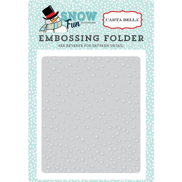 Carta Bella Falling Snow Embossing Folder