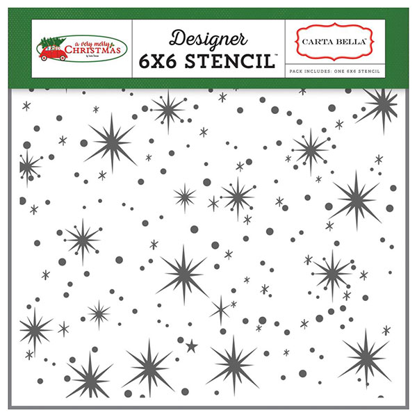 Carta Bella Christmas Sky Stencil