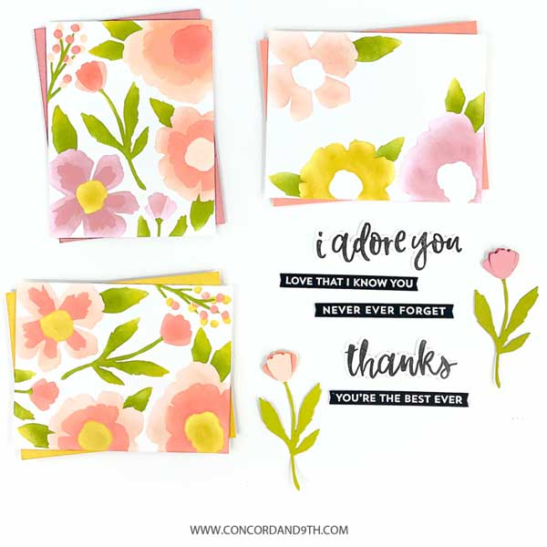 Concord &amp; 9th Cottage Garden Stencil Pack