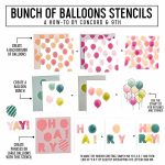 Concord & 9th Bunch of Balloons Stencil Pack