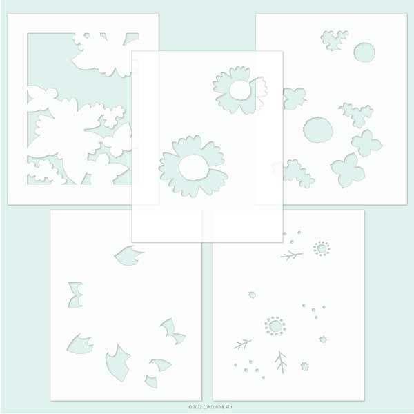 Concord &amp; 9th Garden Path Stencil Pack