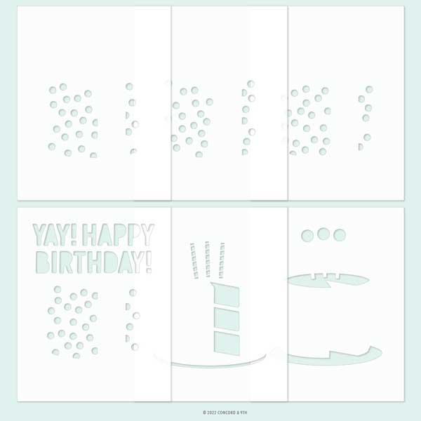 Concord &amp; 9th Cut The Cake Stencil Pack