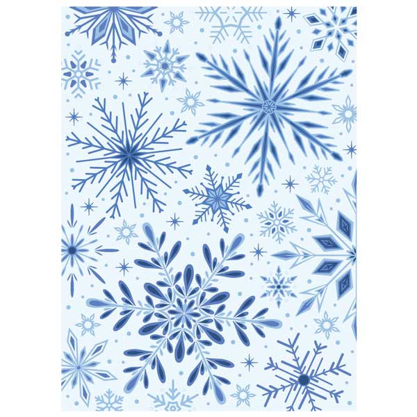 Honey Bee Stamps Snowflakes 3D Embossing Folder