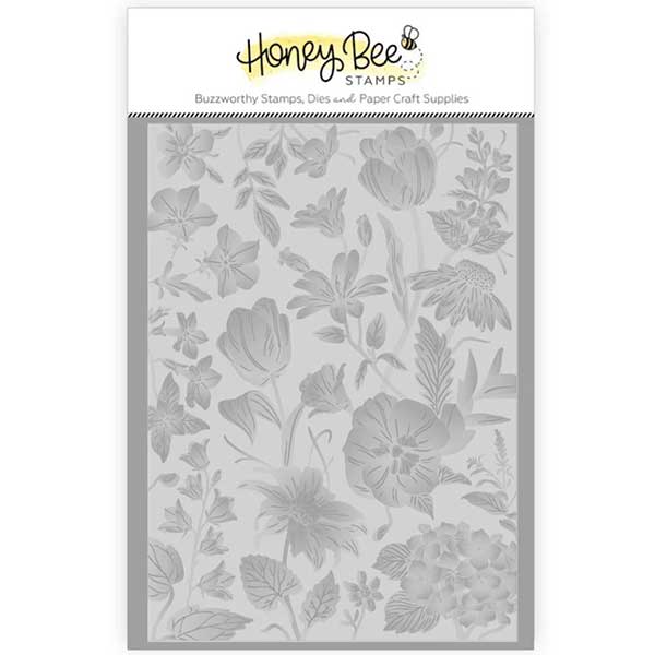 Honey Bee Stamps Sandie&#039;s Garden 3D Embossing Folder