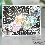 Honey Bee Stamps Road Map Background Stencil