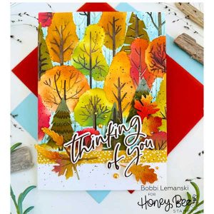 Honey Bee Stamps Colors of Autumn Stencil class=