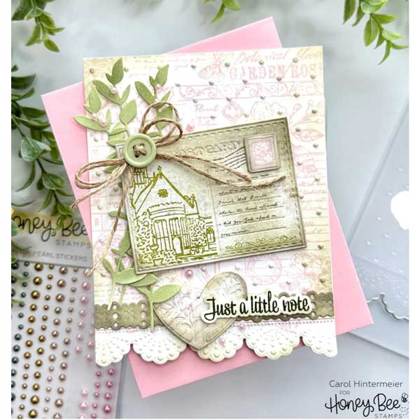 Honey Bee Stamps Eyelet Lace - 3D Embossing Folder and Coordinating Die Set