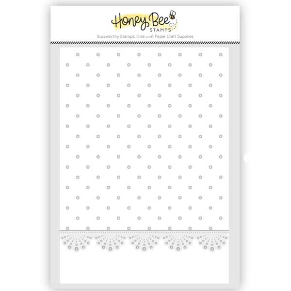 Honey Bee Stamps Eyelet Lace - 3D Embossing Folder and Coordinating Die Set