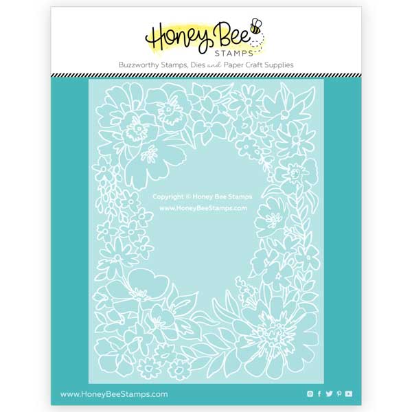 Honey Bee Stamps Friendship  Frame Stencil