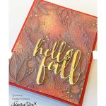 Honey Bee Stamps Fall Leaves 3D Embossing Folder