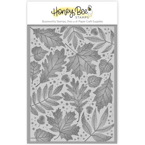 Honey Bee Stamps Fall Leaves 3D Embossing Folder